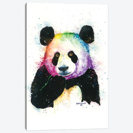 Panda Canvas Print #DBT113} by Dave Bartholet Canvas Art Print