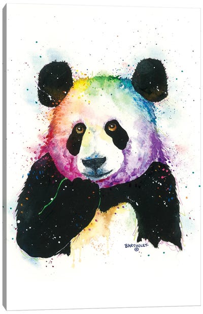 Panda Canvas Art Print - Dave Bartholet