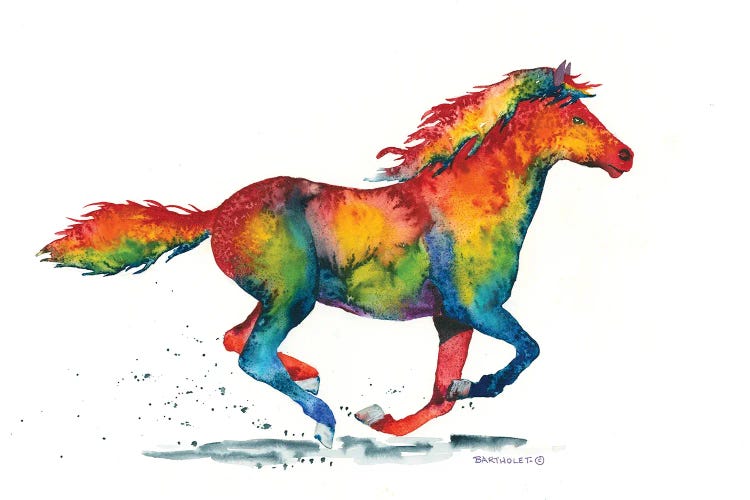 Rainbow Stallion by Dave Bartholet wall art