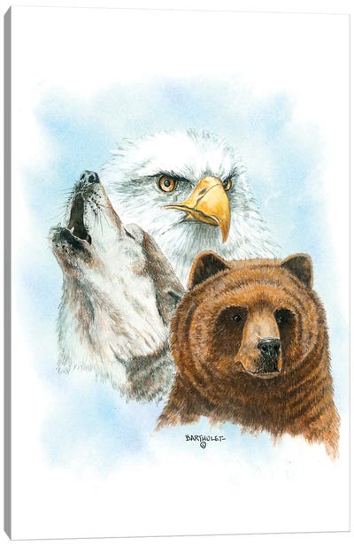 Northern Royalty Canvas Art Print - Brown Bear Art