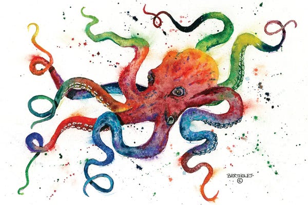 Dave Bartholet: Rainbow Octopus by Dave Bartholet