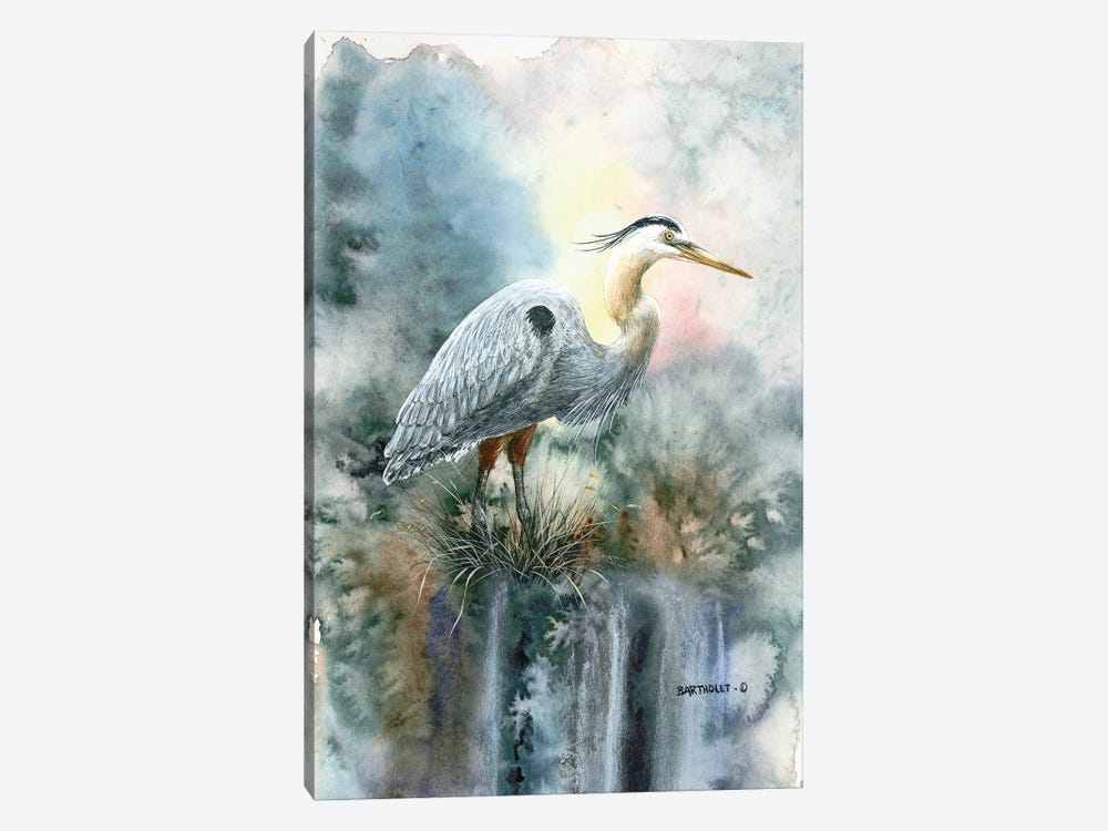 Great Blue by Dave Bartholet 1-piece Canvas Art