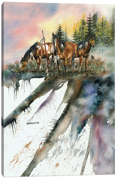 No Horse Stolen Today Canvas Art Print - Dave Bartholet