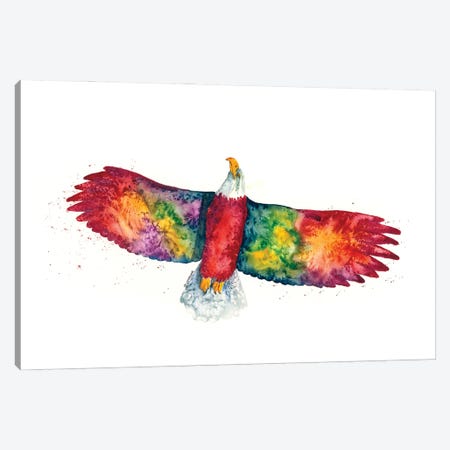 Rainbow Eagle Canvas Print #DBT1} by Dave Bartholet Art Print