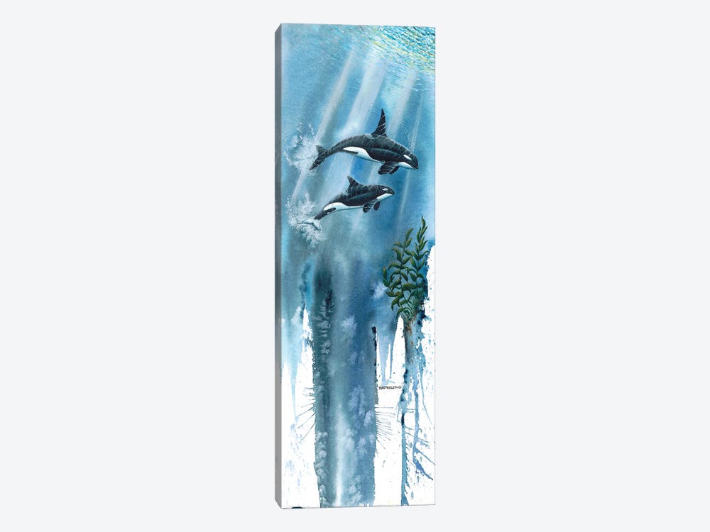 Orcas by Dave Bartholet 1-piece Canvas Art