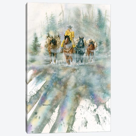 The Last Pack Canvas Print #DBT74} by Dave Bartholet Canvas Artwork