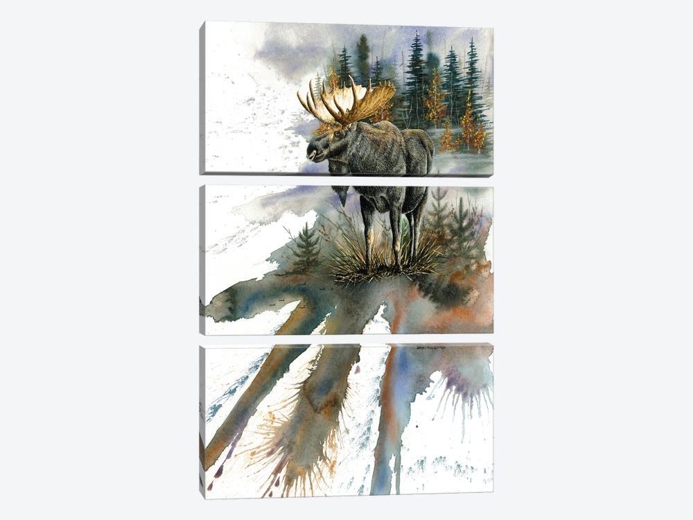 Woodland Majesty by Dave Bartholet 3-piece Canvas Print