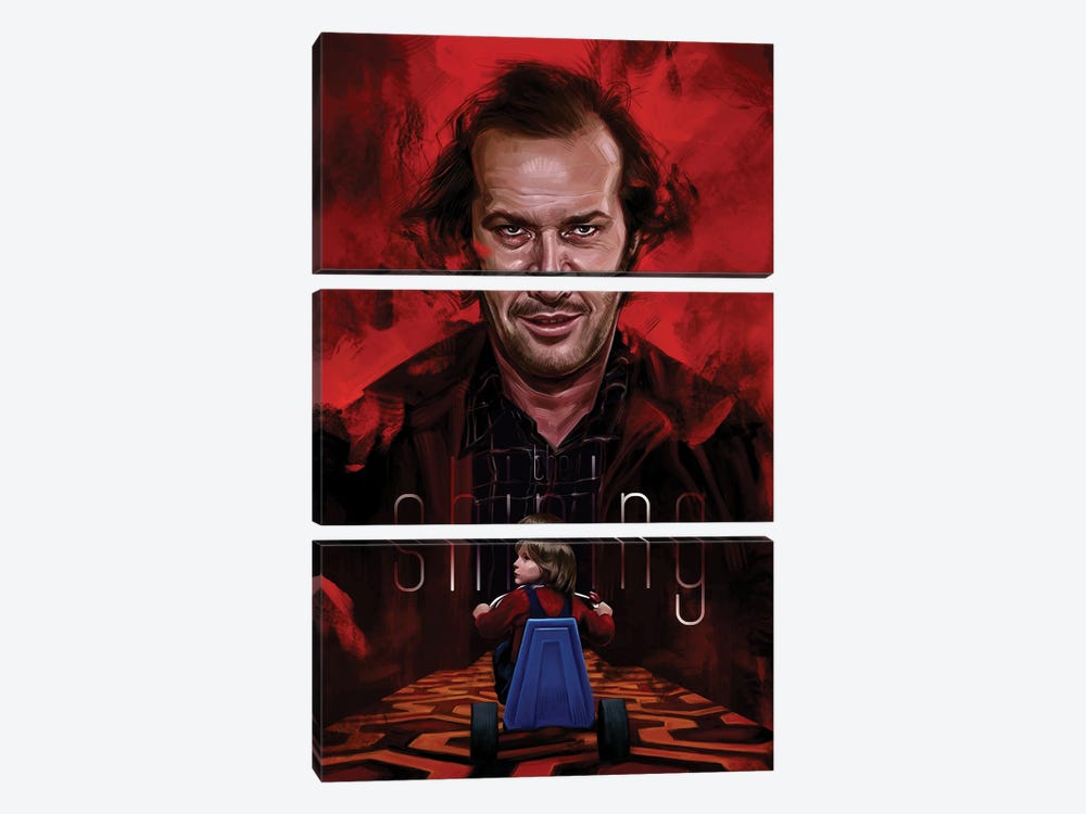 Redrum by Dmitry Belov 3-piece Canvas Print