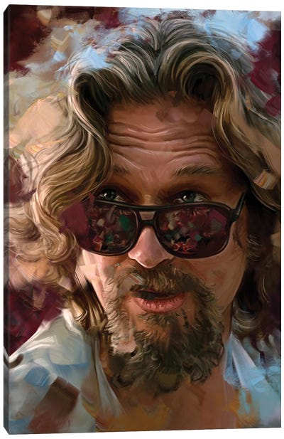 Lebowski Canvas Art Print - Jeff Bridges