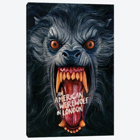 An American Werewolf In London Canvas Print #DBV110} by Dmitry Belov Canvas Art