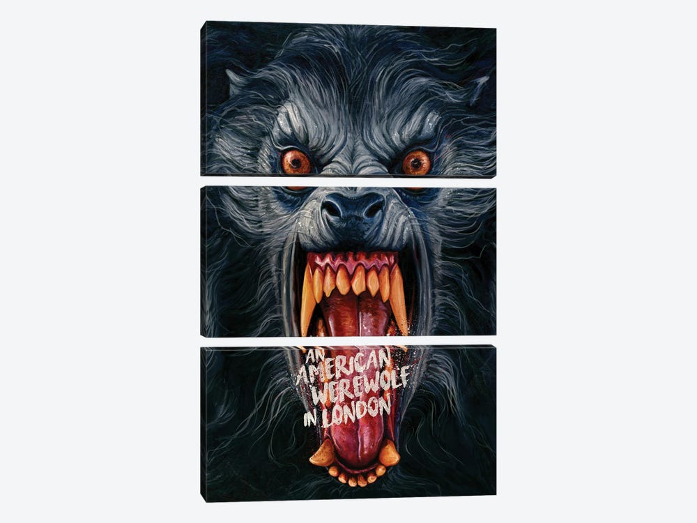 An American Werewolf In London by Dmitry Belov 3-piece Art Print