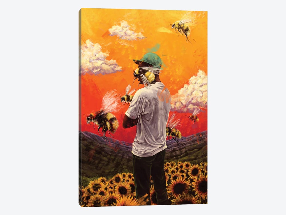 Tác phẩm nghệ thuật trên vải của Tyler The Creator là một sự kết hợp độc đáo giữa tranh vẽ và âm nhạc. Với độ sáng tạo của Tyler, tác phẩm tràn đầy màu sắc và tính nghệ thuật sẽ chinh phục trái tim bạn.