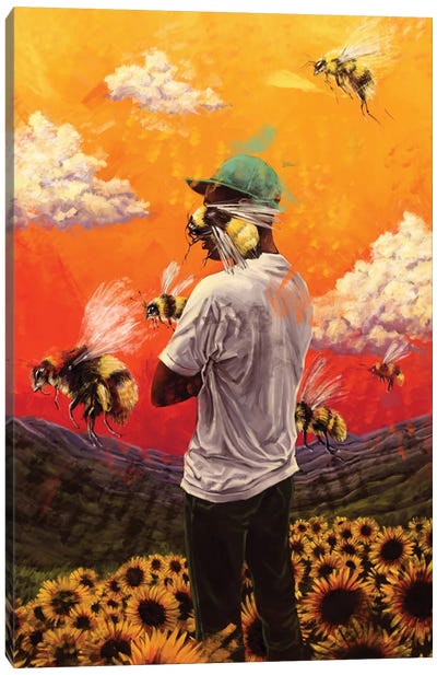 Tyler The Creator, Flower Boy Canvas Art Print - Bee Art