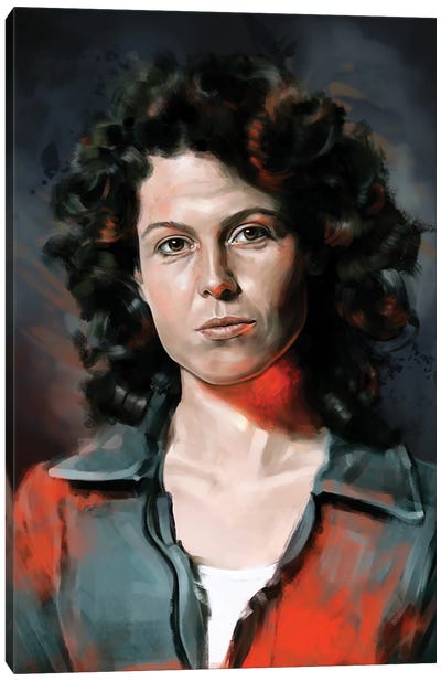Ellen Ripley Canvas Art Print - Movie & Television Character Art