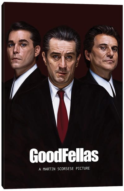 Goodfellas By Martin Scorsese Canvas Art Print - Crime & Gangster Movie Art