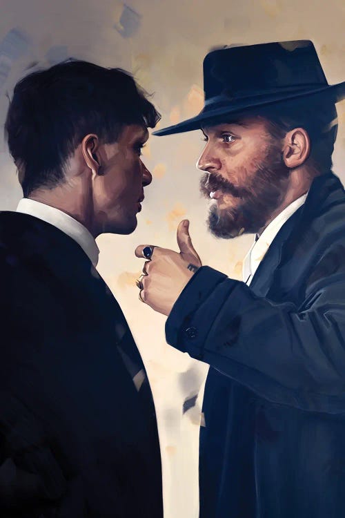 Tommy Shelby, Alfie Solomons by Dmitry Belov wall art