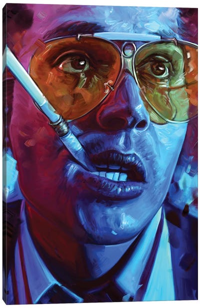 Raoul Duke Canvas Art Print - Johnny Depp