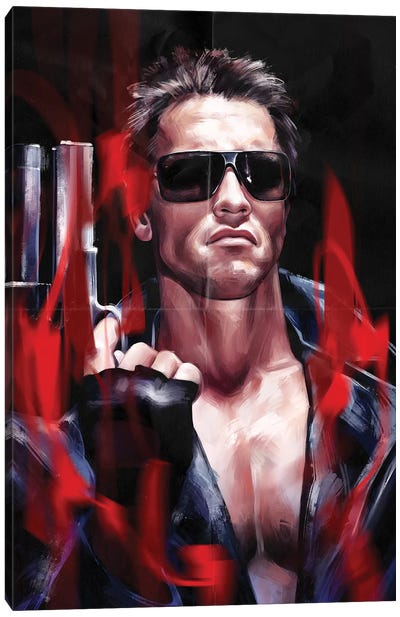 The Terminator Canvas Art Print - Glasses & Eyewear Art