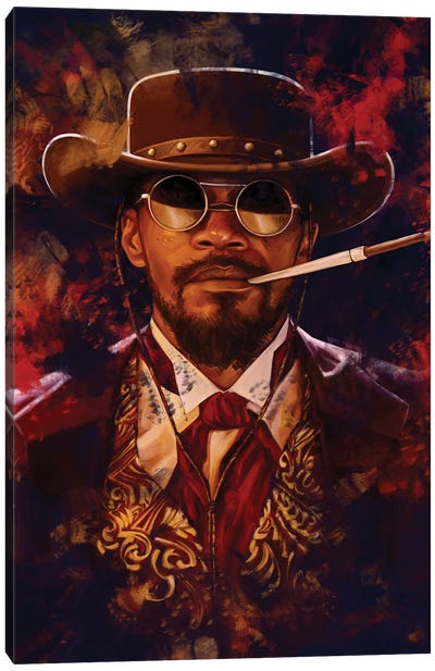 Django Canvas Art Print - Jamie Foxx