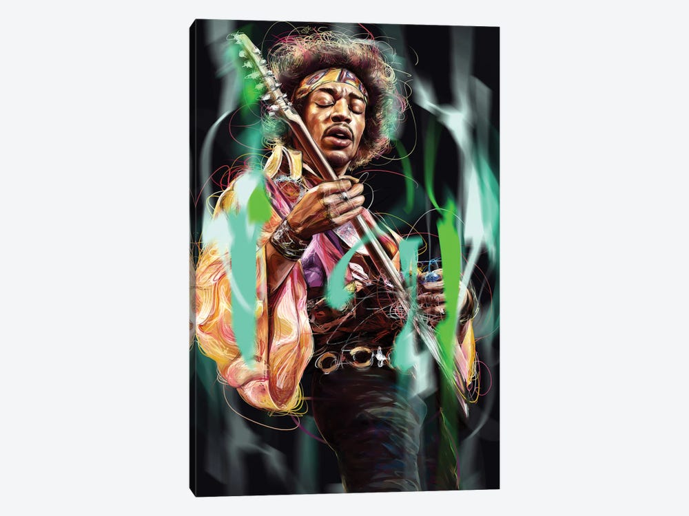 Jimi Hendrix by Dmitry Belov 1-piece Canvas Art Print