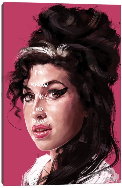 You Know I'm No Good Canvas Art Print - Amy Winehouse