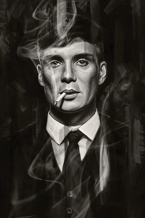 Peaky Blinders, Black And White by Dmitry Belov wall art