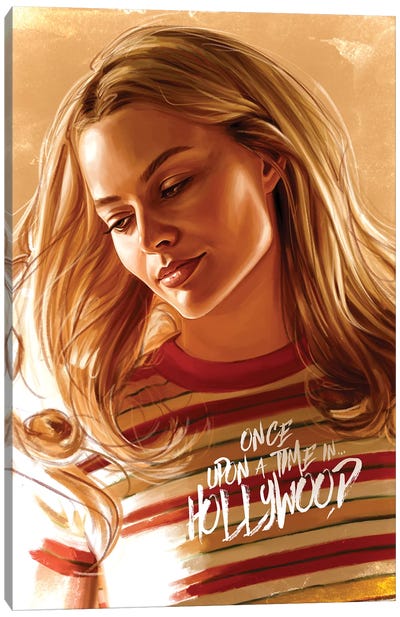 Once Upon A Time In Hollywood Canvas Art Print - Margot Robbie
