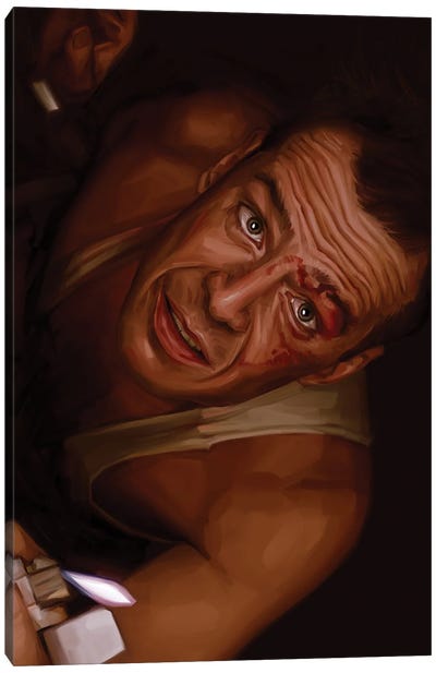 Die Hard Canvas Art Print - Bruce Willis