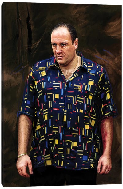 The Sopranos Canvas Art Print - Tony Soprano