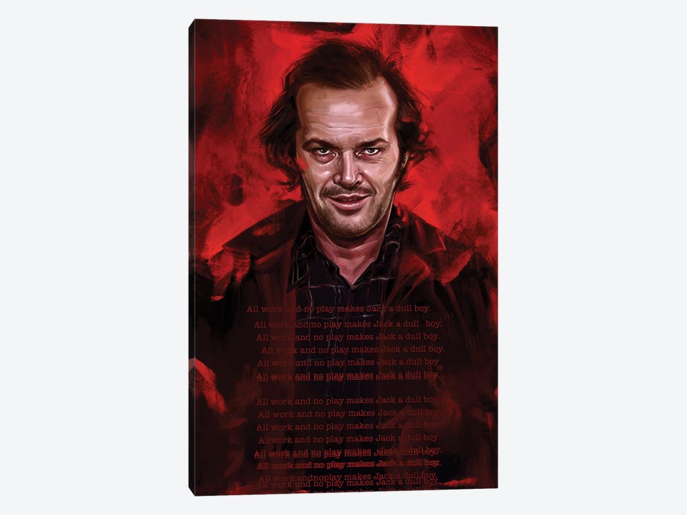 All Work And No Play Makes Jack A Dull Boy by Dmitry Belov 1-piece Canvas Print