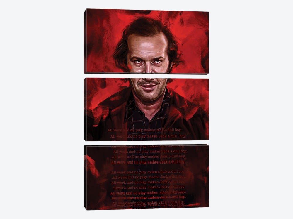 All Work And No Play Makes Jack A Dull Boy by Dmitry Belov 3-piece Art Print
