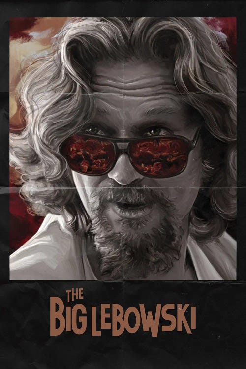 The Big Lebowski (Film, 1998) by Dmitry Belov wall art