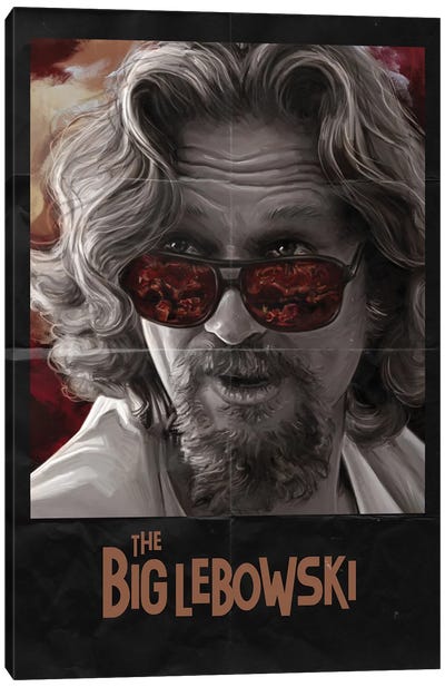 The Big Lebowski (Film, 1998) Canvas Art Print - Jeffrey "The Dude" Lebowski
