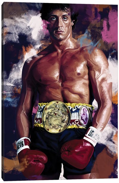 Rocky Balboa Canvas Art Print - Television & Movie Art