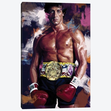 Rocky Balboa Canvas Print #DBV23} by Dmitry Belov Canvas Wall Art