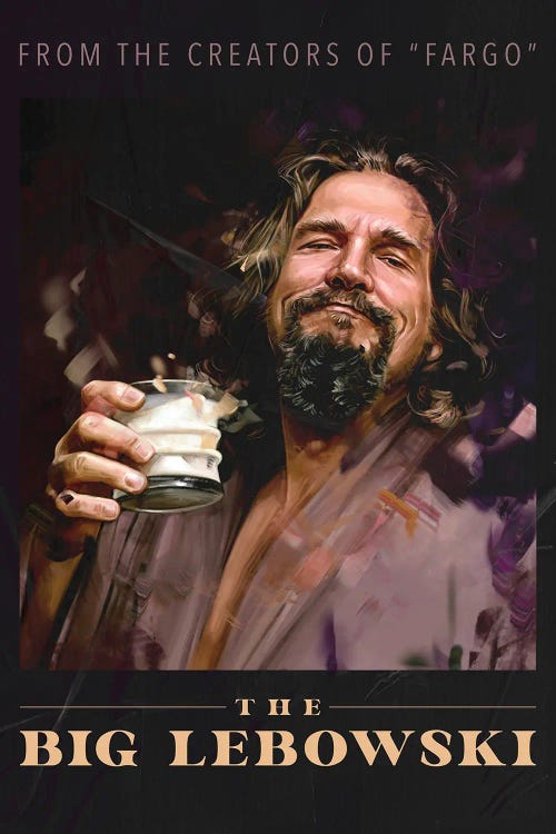 The Big Lebowski (1998) by Dmitry Belov wall art