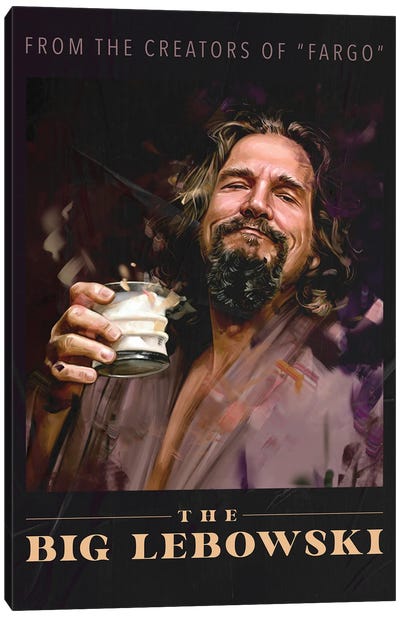 The Big Lebowski (1998) Canvas Art Print - Jeff Bridges