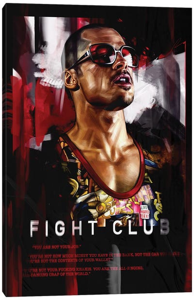 Tyler Durden, Poster Canvas Art Print - Fight Club