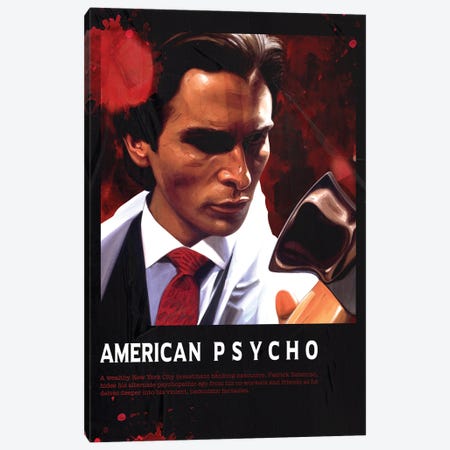 Poster-American Psycho Canvas Print #DBV245} by Dmitry Belov Canvas Art Print