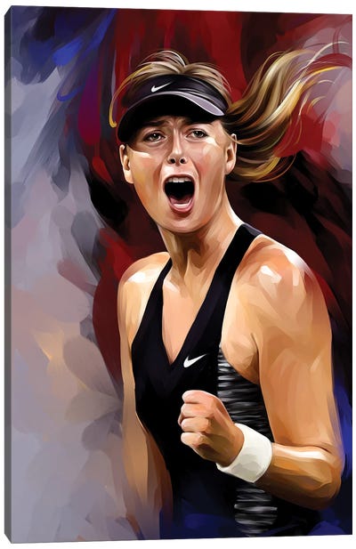 Maria Canvas Art Print - Tennis Art