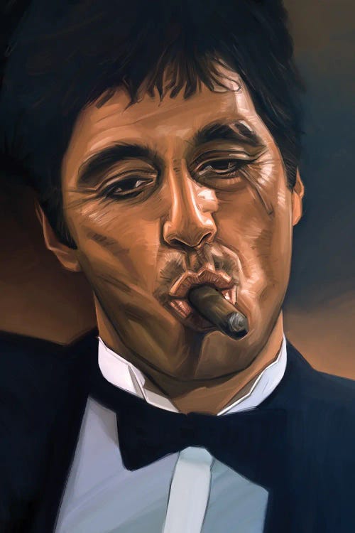 Scarface, Tony Montana by Dmitry Belov wall art