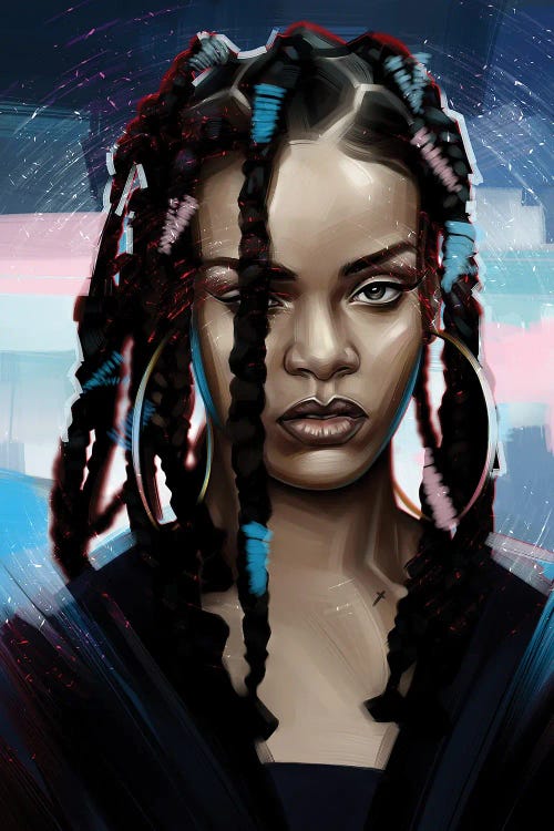 Rihanna by Dmitry Belov wall art