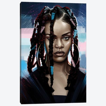 Rihanna Canvas Print #DBV3} by Dmitry Belov Canvas Print