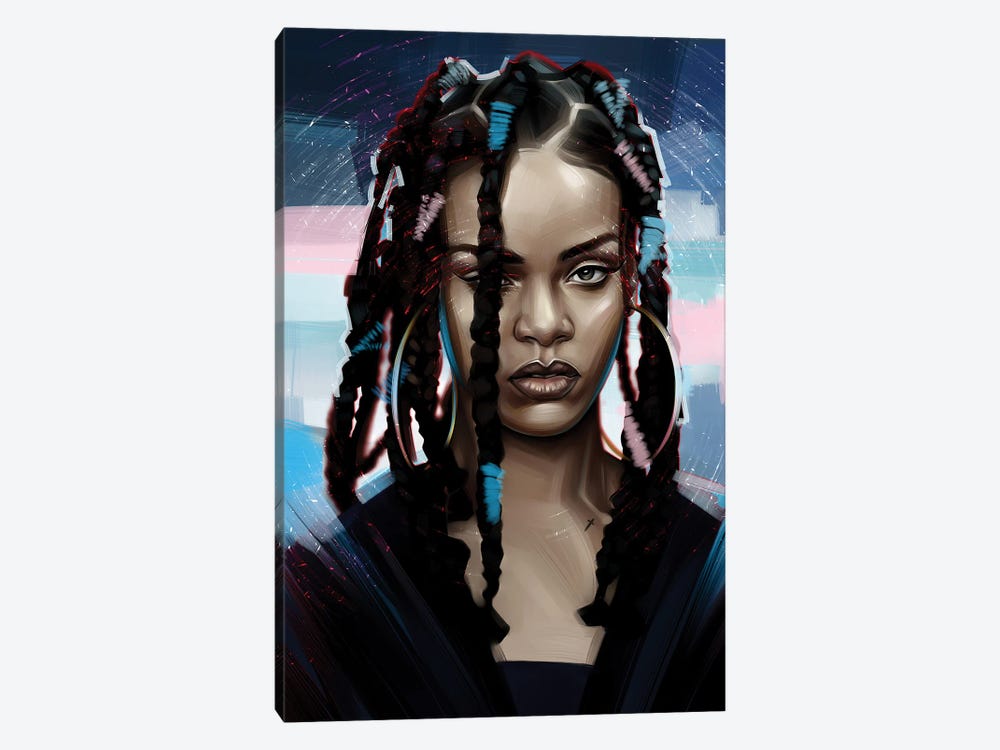 Rihanna by Dmitry Belov 1-piece Canvas Print