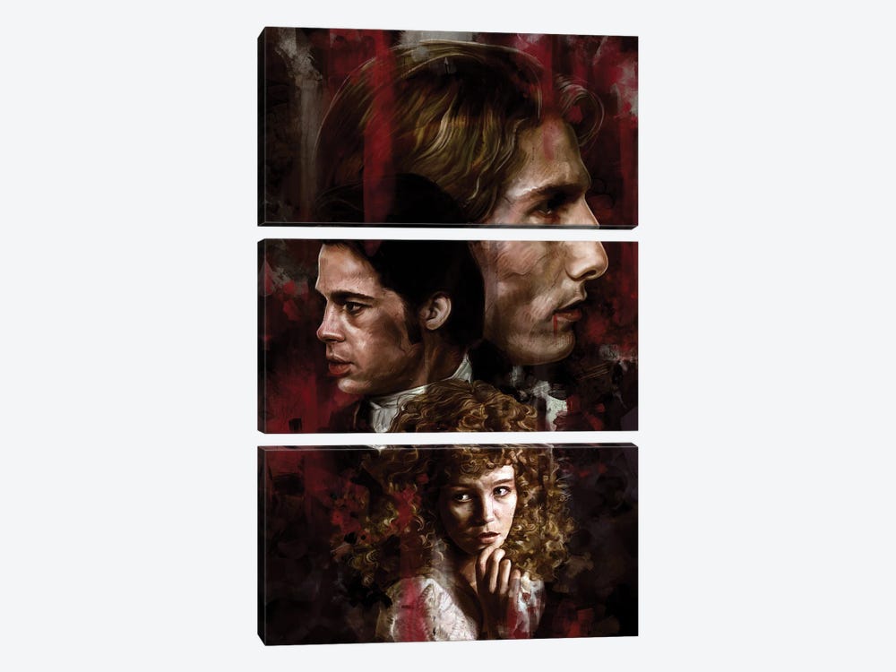 Interview With The Vampire by Dmitry Belov 3-piece Canvas Art Print
