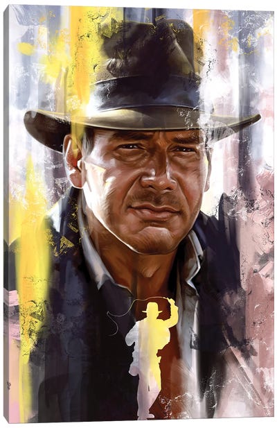 Indiana Jones Canvas Art Print - Harrison Ford