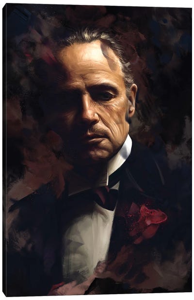 Don Vito Corleone Canvas Art Print - Actor & Actress Art