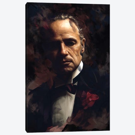 Don Vito Corleone Canvas Print #DBV51} by Dmitry Belov Art Print