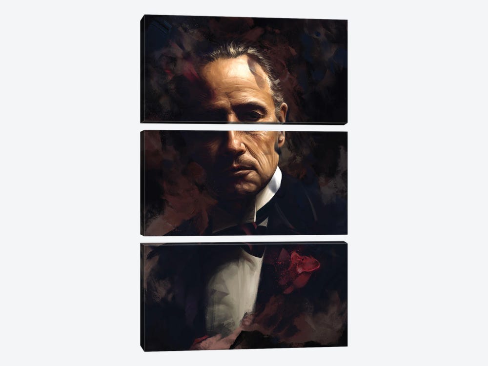 Don Vito Corleone by Dmitry Belov 3-piece Canvas Art