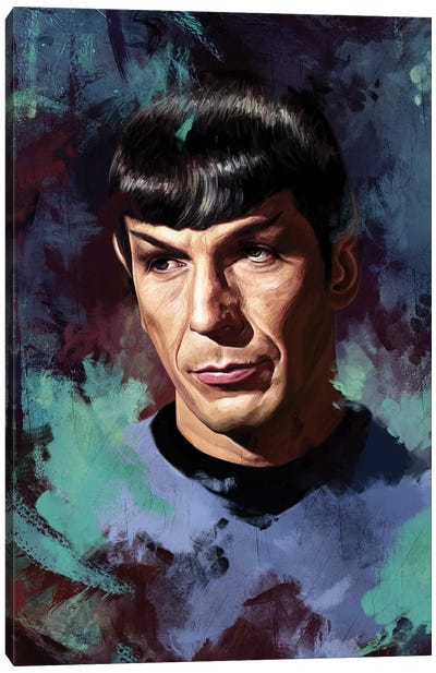Spock Canvas Art Print - Leonard Nimoy